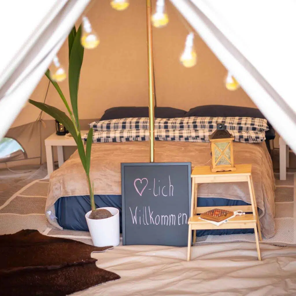 Glamping Kanutour in Schweden - Das Zelt