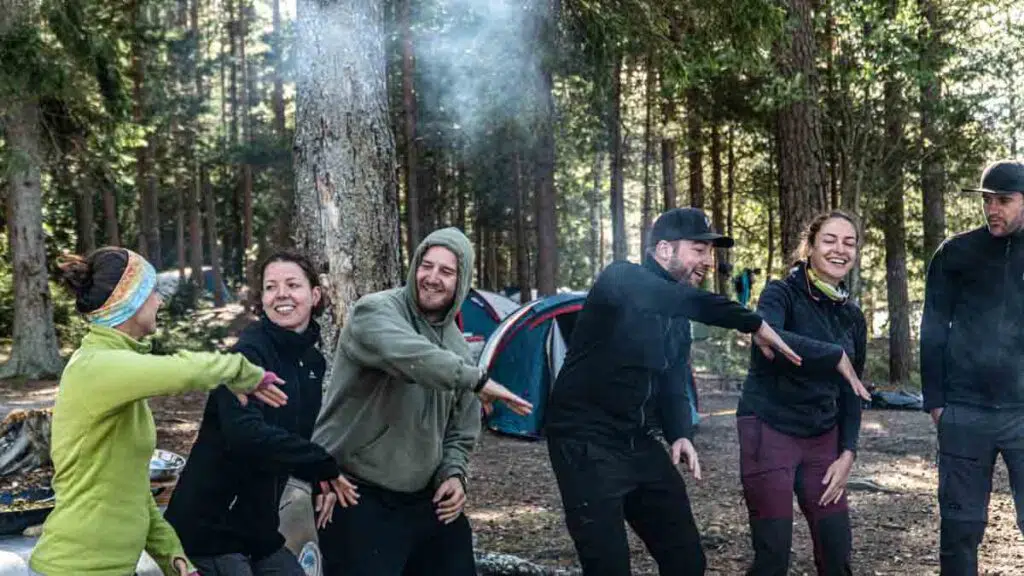 Teilnehmer der Erlebniswoche in Schweden