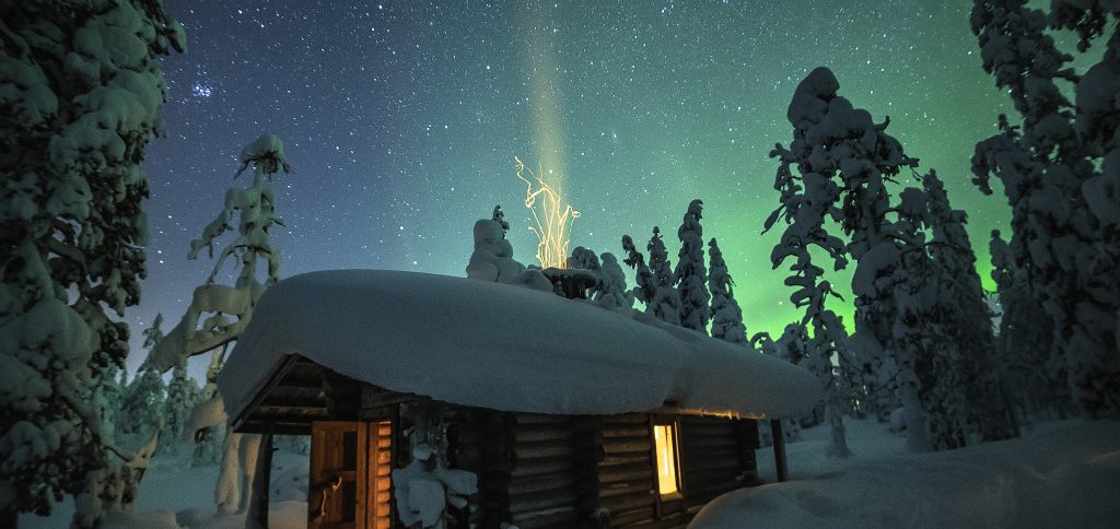 Hotel Harriniva Wildnishütten in Finnland